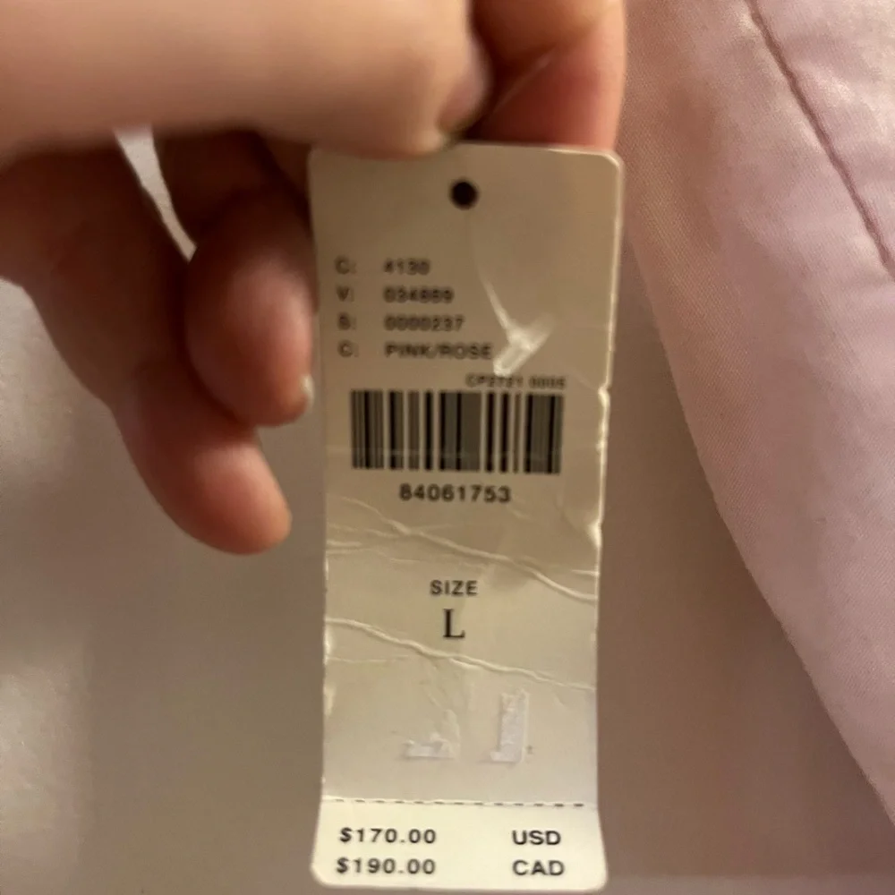 NWT Anthropologie Strapless Light Pink Rose Dress - Picture 5 of 7